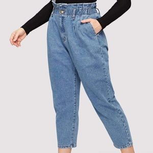 SHEIN Paper bag style pants